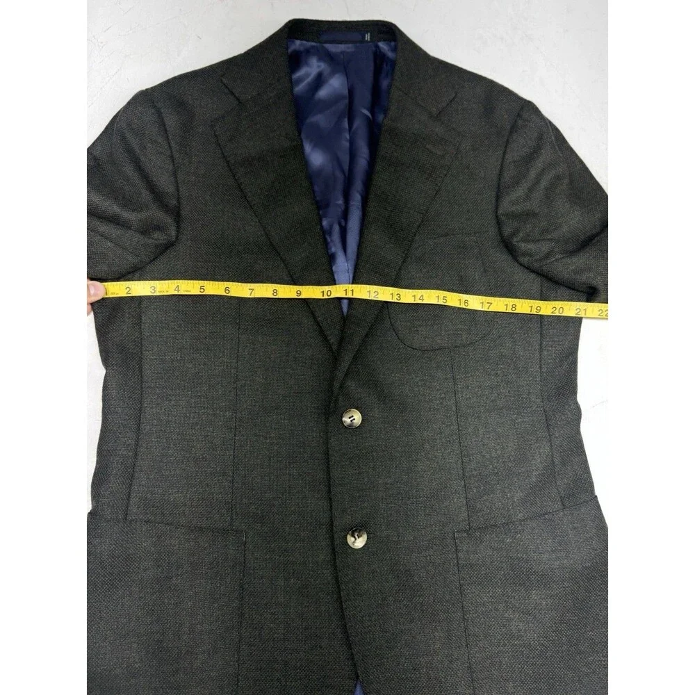 Suitsupply Blazer Green Mens 42R Tweed Wool Cashmere Sport Coat Old Money Preppy